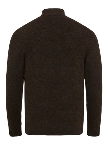 CAST IRON Sweter w kolorze ciemnobrązowym