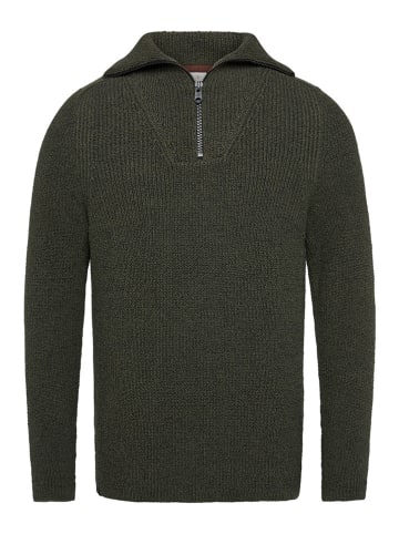 CAST IRON Sweter w kolorze ciemnozielonym