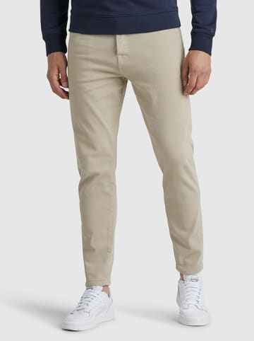 CAST IRON Spodnie "Cuda" - Tapered fit - w kolorze beżowym