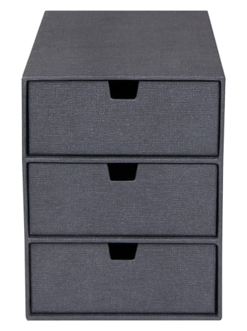 BigsoBox Schubladenbox "Ingid" in Schwarz - (B)16 x (H)20,5 x (T)25 cm