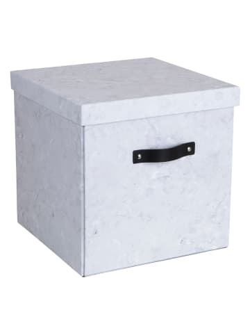 BigsoBox Opbergbox "Logan" grijs - (B)31,5 x (H)31 x (D)31,5