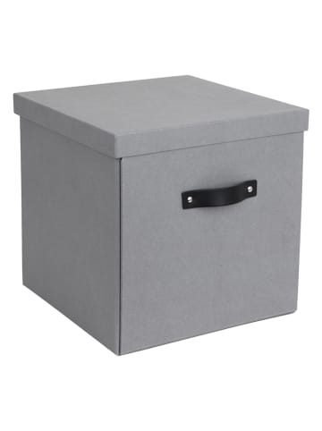BigsoBox Opbergbox "Logan" grijs - (B)31,5 x (H)31 x (D)31,5 cm
