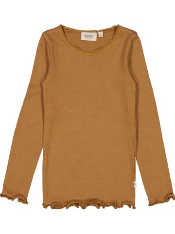 Wheat Longsleeve "Lace" in Hellbraun