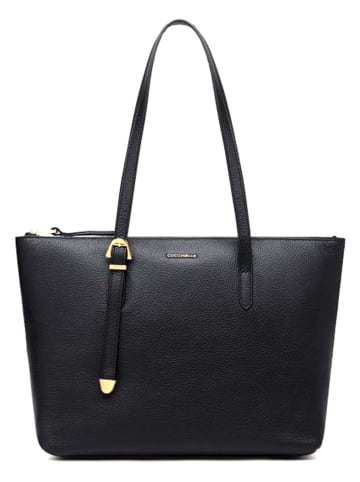 COCCINELLE Skórzany shopper bag w kolorze czarnym - 32 x 25 x 12 cm