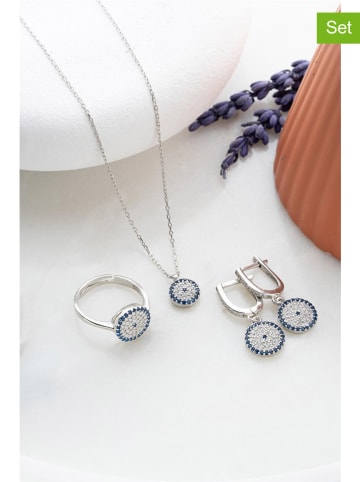 Heliophilia 3tlg. Schmuckset: Halskette, Ohrringe und Ring