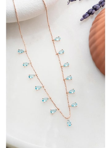 Heliophilia Zilveren ketting met edelstenen - (L)42 cm