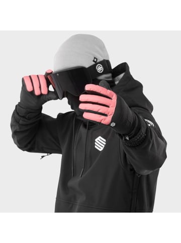 Siroko Functionele handschoenen "Voss" zwart/lichtroze