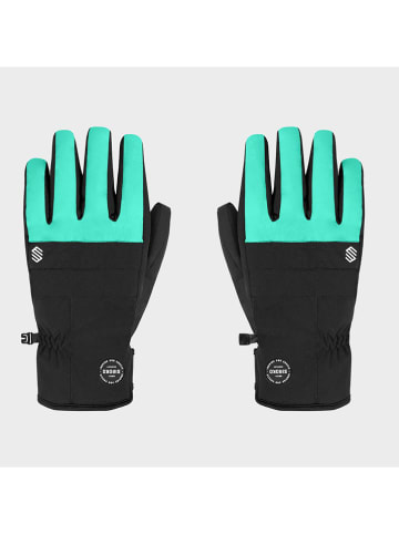 Siroko Functionele handschoenen "Voss" zwart/turquoise