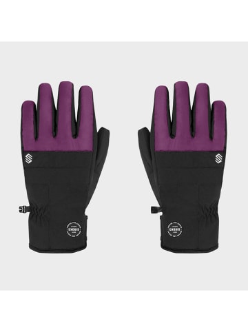 Siroko Rękawiczki funkcyjne "Voss" w kolorze fioletowo-czarnym