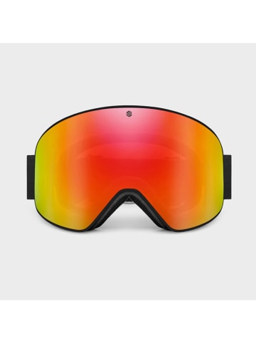 Siroko Unisex-Ski-/ Snowboardbrille "GX Whistler" in Schwarz/ Rot-Gelb