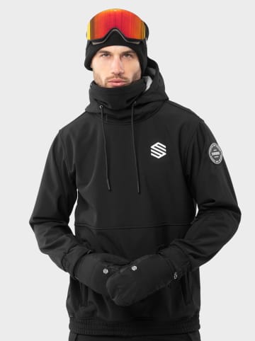 Siroko Softshell-ski-/snowboardjas "Skywalk" zwart