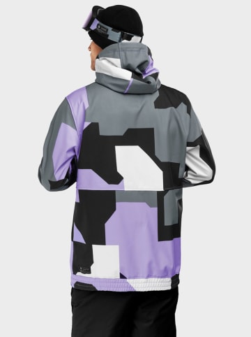 Siroko Softshell Ski-/ Snowboardjacke "Tignes" in Flieder/ Grau