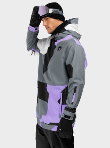 Siroko Softshell Ski-/ Snowboardjacke "Tignes" in Flieder/ Grau