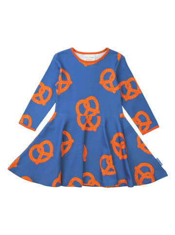 Toby Tiger Jurk blauw/oranje