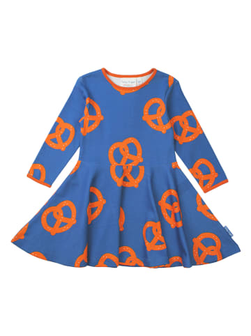 Toby Tiger Kleid in Blau/ Orange