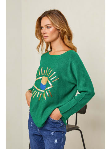 Plume Sweter "Alda" w kolorze zielonym