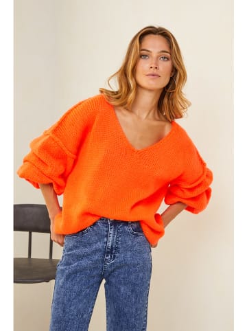 Plume Sweter "Dagan" w kolorze pomarańczowym