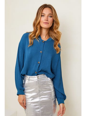 Plume Blouse "Donatio" blauw