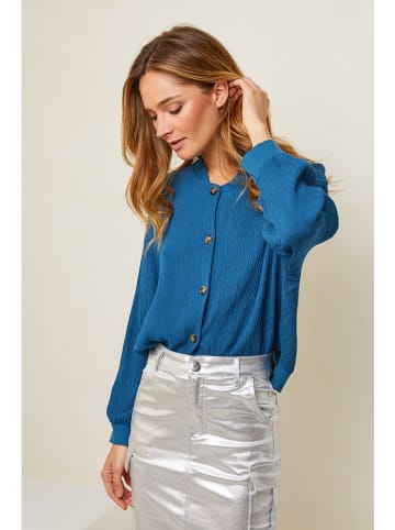 Plume Blouse "Donatio" blauw