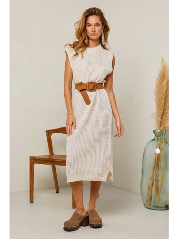 Joséfine Strickkleid "Dorette" in Beige