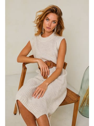 Joséfine Gebreide jurk "Dorette" beige