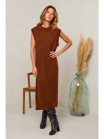 Plume Gebreide jurk "Dorette" bruin