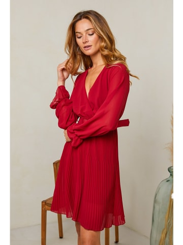 Plume Jurk "Fadel" rood