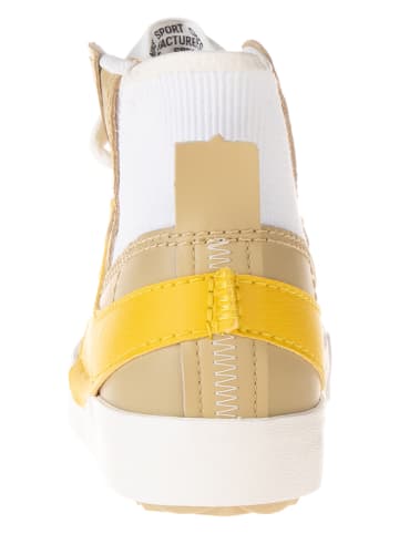 Nike Skórzane sneakersy "Blazer Mid '77 Jumbo" w kolorze biało-beżowym