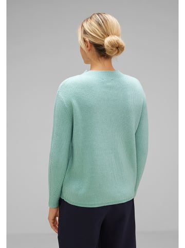 Street One Sweter w kolorze turkusowym