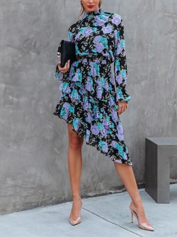 LA Angels Kleid in Schwarz/ Lila/ Blau