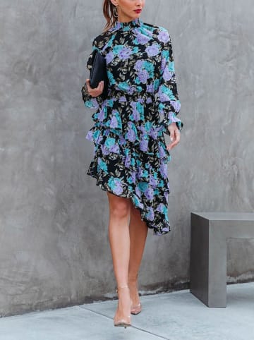 LA Angels Kleid in Schwarz/ Lila/ Blau