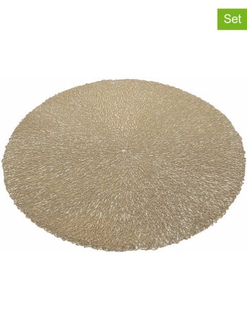 Villa d´Este Podkładki stołowe (6 szt.) w kolorze złotym - Ø 38 cm