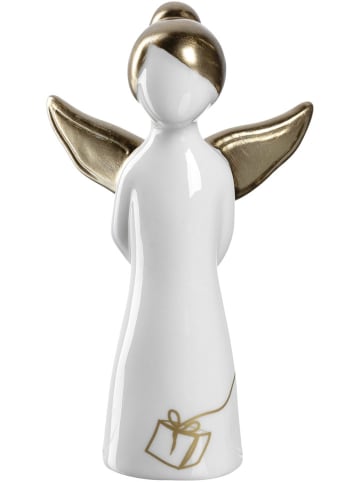 LEONARDO Decoratief figuur "Stella" wit/goudkleurig - (B)7 x (H)11,7 x (D)3,7 cm