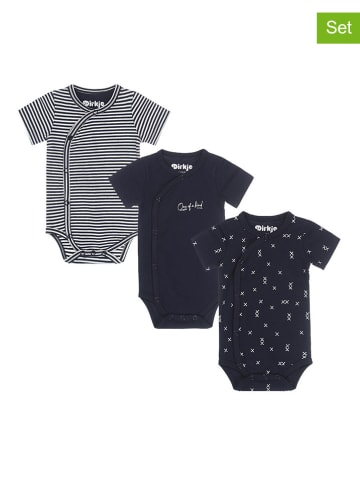 Dirkje 3-delige set: rompers donkerblauw