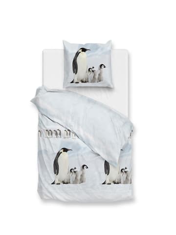 Zo!Home Beddengoedset "Pingu" wit/lichtblauw