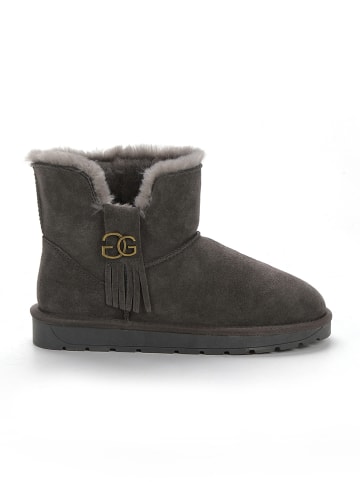 NICEBAY Leren winterboots "Loria" grijs