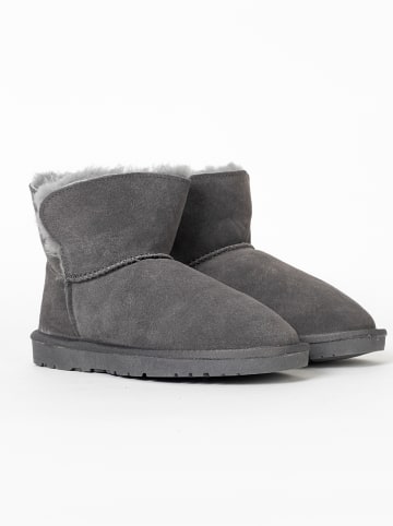 NICEBAY Leder-Winterboots "Warren" in Grau