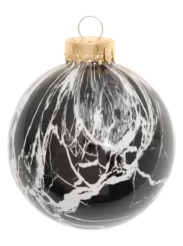 Krebs Glas Lauscha Kerstbal zwart - Ø 8 cm