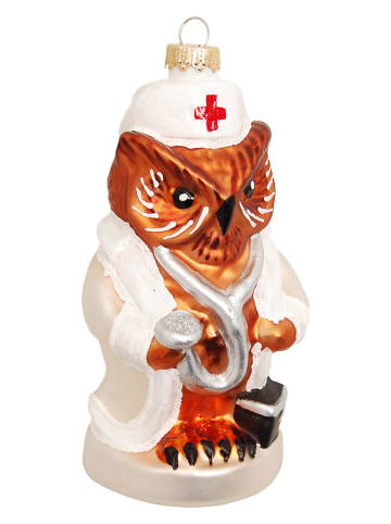 Krebs Glas Lauscha Kerstornament "Verpleegkundige" meerkleurig - (L)11 cm