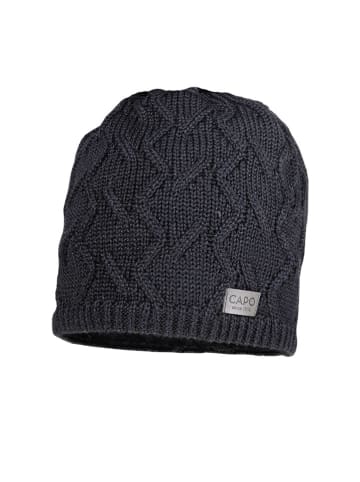 CAPO-authentic headwear Mütze in Schwarz