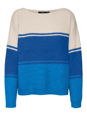 Vero Moda Sweter w kolorze niebiesko-kremowym