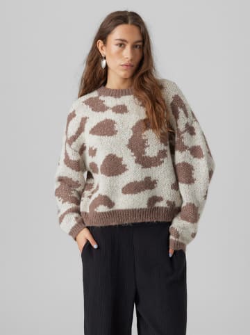 Vero Moda Sweter w kolorze beżowo-brązowym