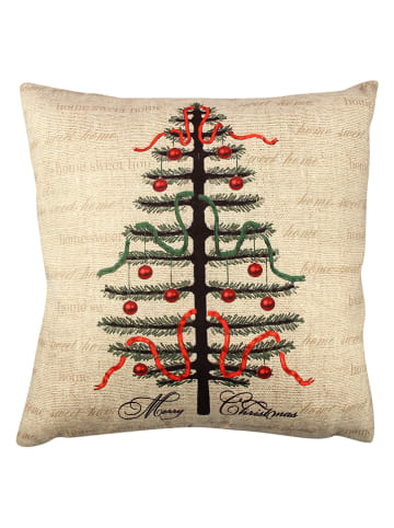 Colorful Cotton Kissen in Beige