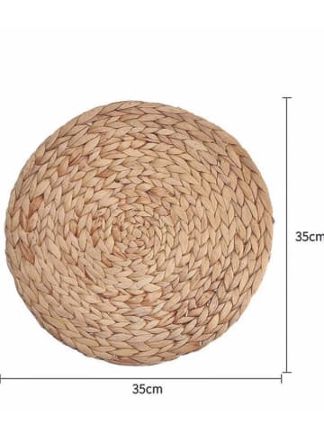 Hermia Podkładki (6 szt.) w kolorze jasnobrązowym - Ø 35 cm