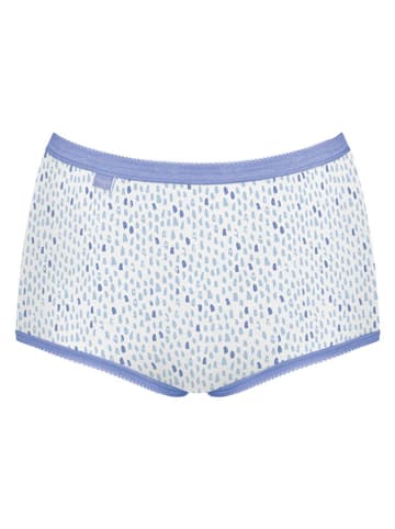 Sloggi 3er-Set: Taillenpantys in Blau/ Weiß