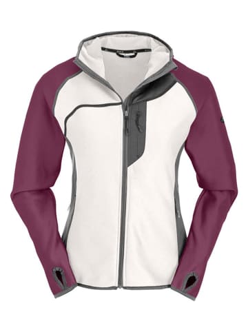 Maul Sport Fleecejacke "Bodenmais" in Lila/ Weiß