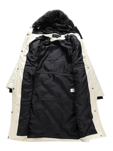 Alpine Pro Doorgestikte mantel "Gosbera" wit