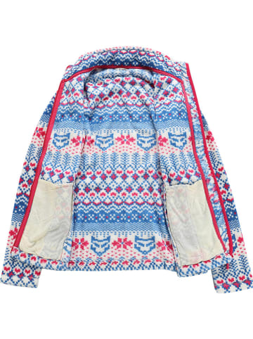 Alpine Pro Fleece vest "Eflina" blauw/rood/wit
