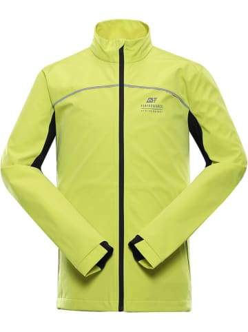 Alpine Pro Kurtka softshellowa "Geroc" w kolorze limonkowym