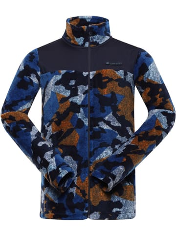 Alpine Pro Fleece vest "Eflin" donkerblauw/lichtbruin